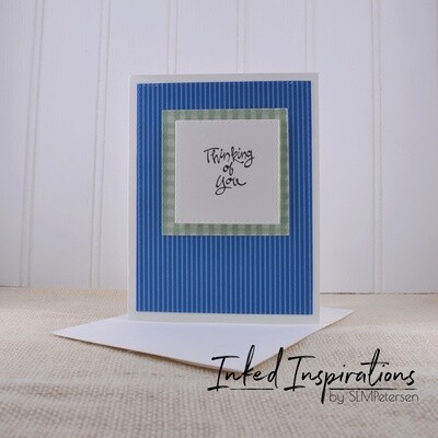 Thinking of You - Blue Stripes Thinking of You - Blue Stripes
