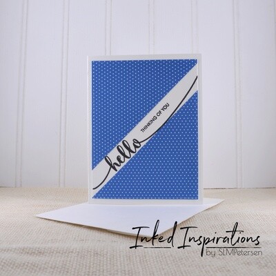 Hello Thinking of You - Blue Dots Hello Thinking of You - Blue Dots
