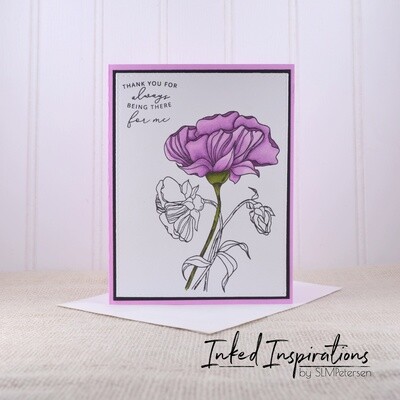 Thank You for Being There for Me - Purple Floral Thank You for Being There for Me - Purple Floral
