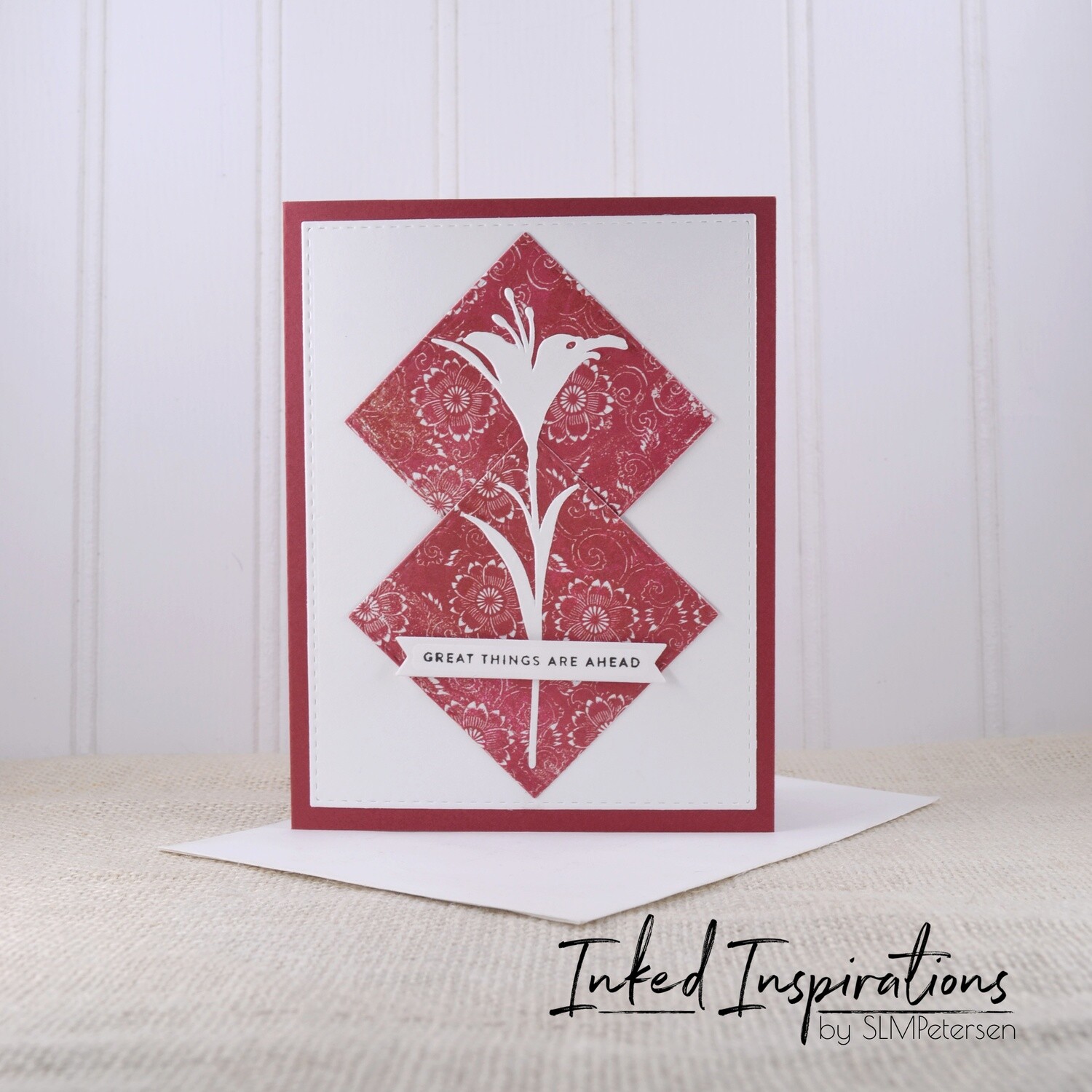 Great Things Are Ahead - Red & White Floral