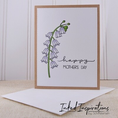 Happy Mother's Day - Pale Blue Floral Happy Mother's Day - Pale Blue Floral