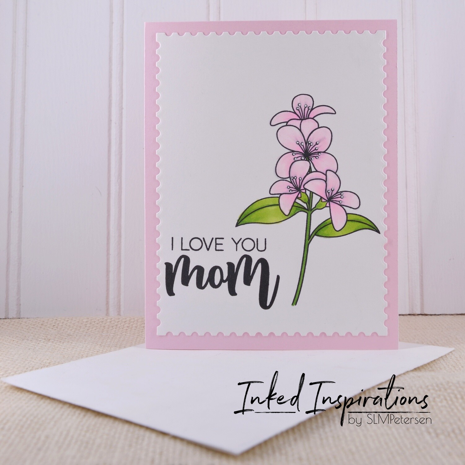 I Love You Mom - Pink Floral