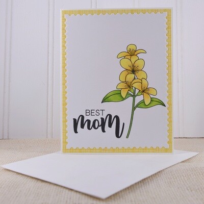 Best Mom - Yellow Floral
