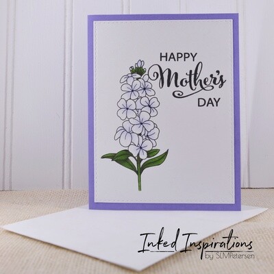 Happy Mother's Day - Pale Lavender Floral Happy Mother's Day - Pale Lavender Floral