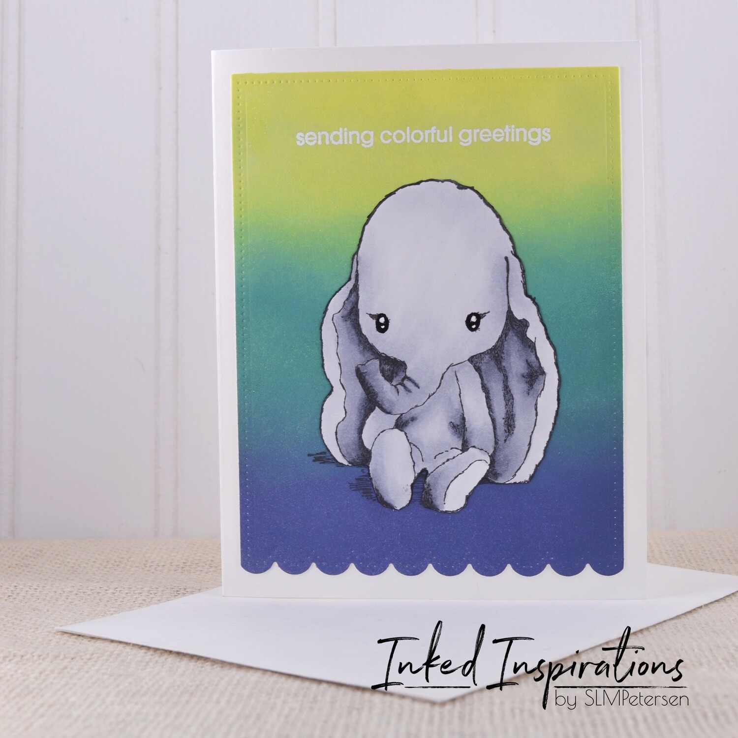 Sending Colorful Greetings - Baby Elephant