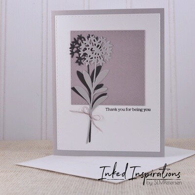 Thank You for Being You - Grey Florals Thank You for Being You - Grey Florals