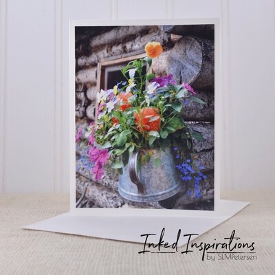 Flowers in Coffee Pot - Original Photography Flowers in Coffee Pot - Original Photography