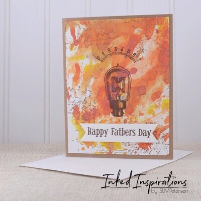Happy Father's Day - Antique Lightbulb Orange