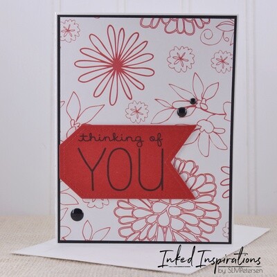 Thinking of You - Red Floral