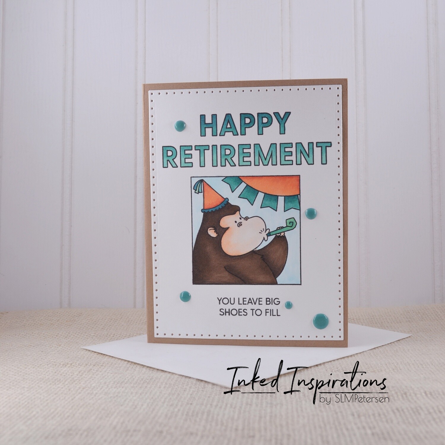 Happy Retirement - Teal Gorilla