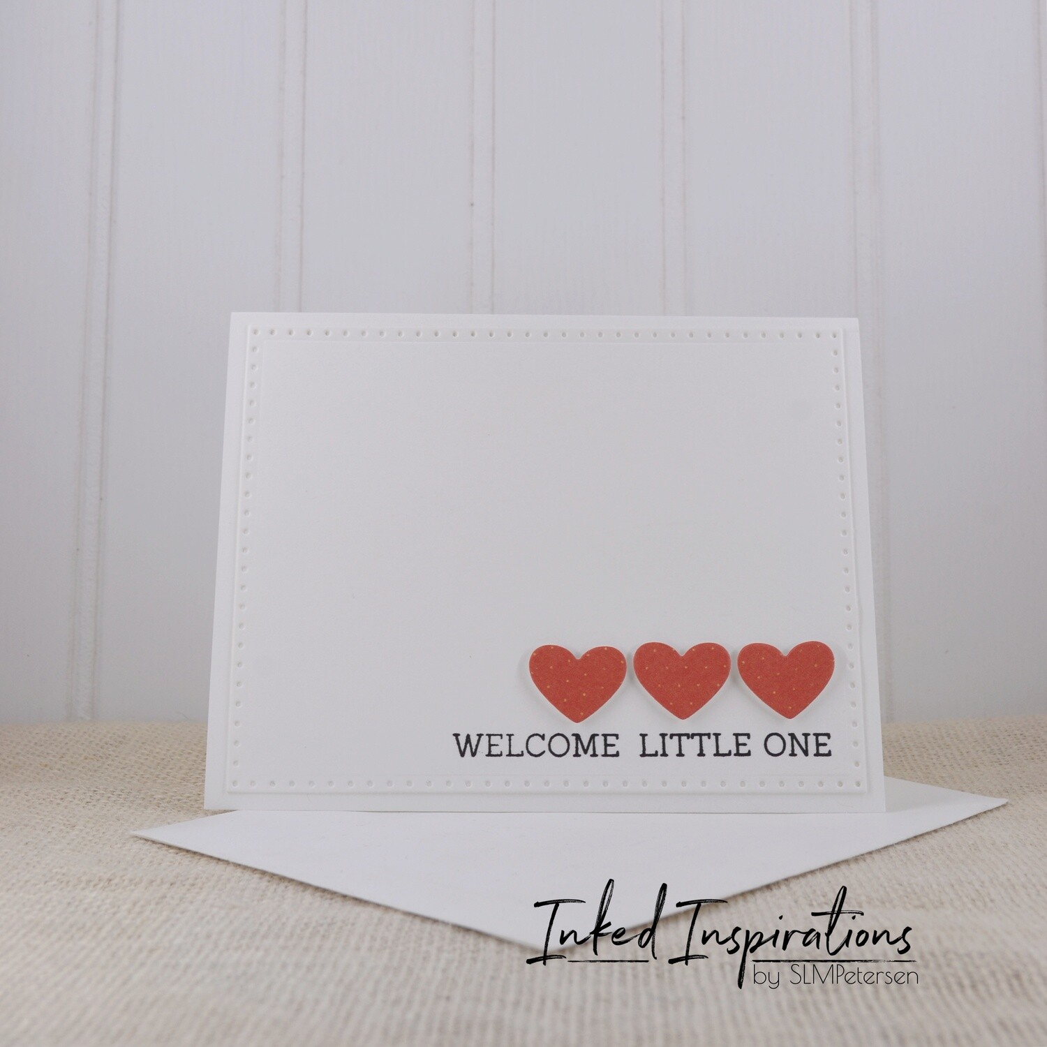 Welcome Little One - Red Hearts