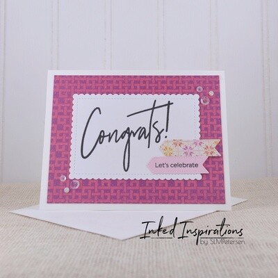 Congrats! Let's Celebrate - Pink Geometric Congrats! Let's Celebrate - Pink Geometric