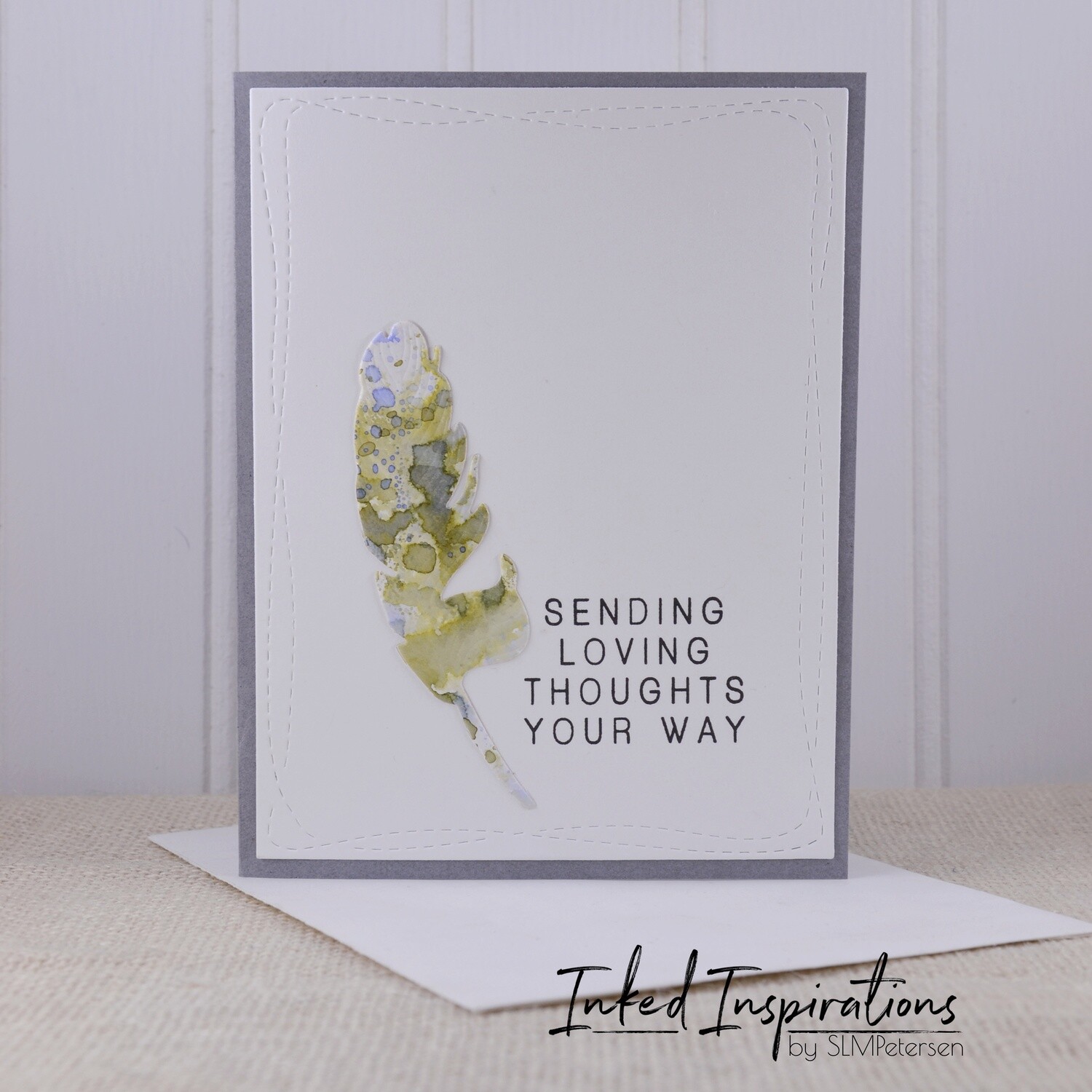 Sending Loving Thoughts - Green Feather