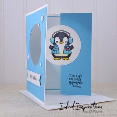 Happy Birthday - Blue Penguin