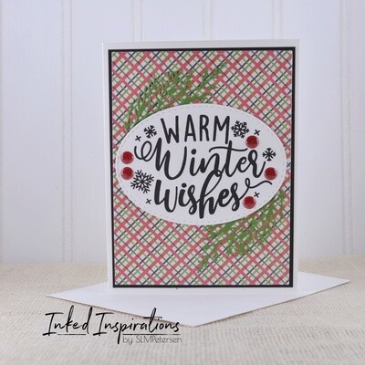 Warm Winter Wishes - Red & Green Plaid