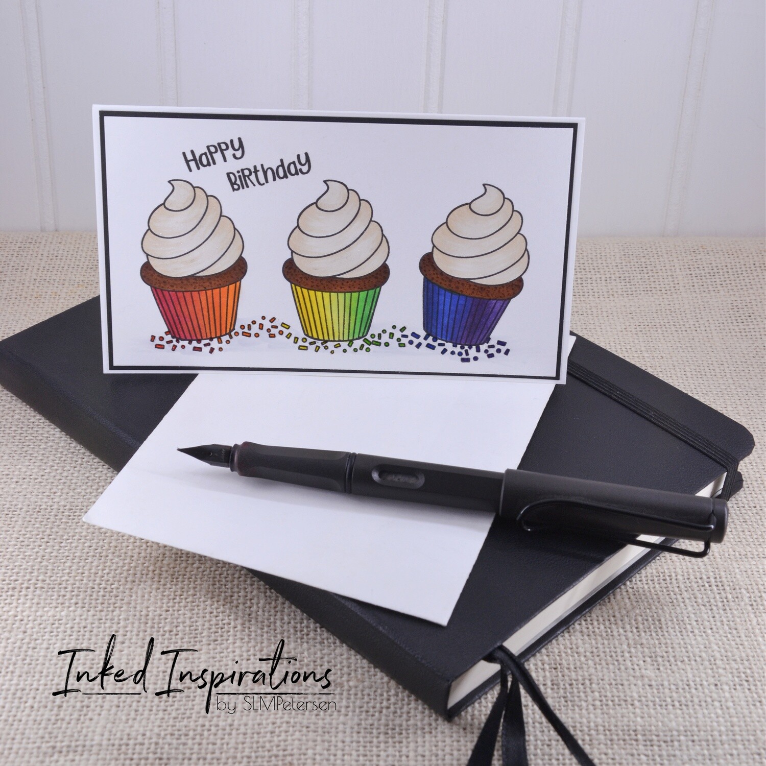 Happy Birthday - Rainbow Cupcake Trio