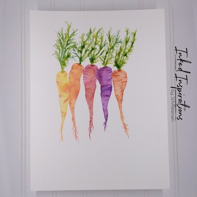 Carrots - Watercolor