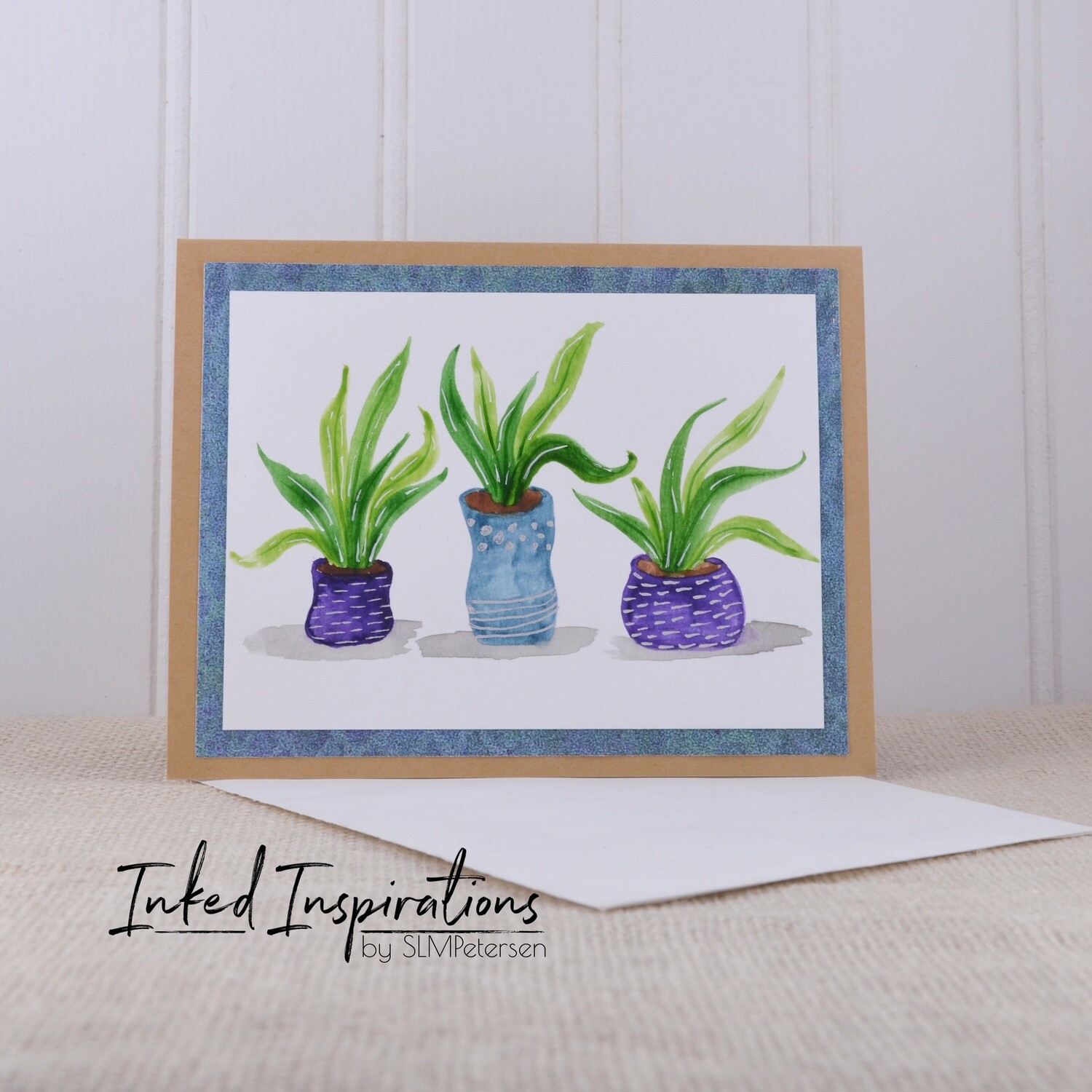 Trio of Aloe Plants - Purple & Blue Pots