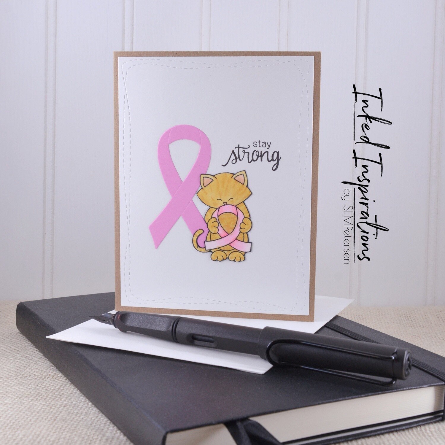 Stay Strong - Pink Ribbon & Yellow Kitty