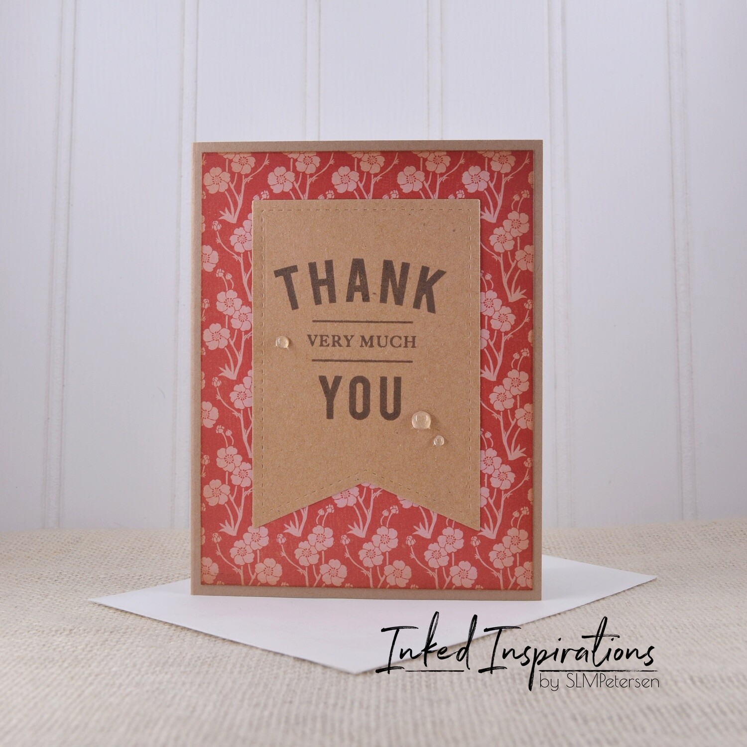 Thank You - Red Floral
