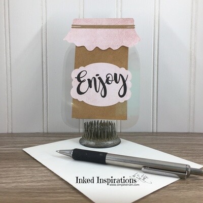 Enjoy - Jar Gift Card Holder