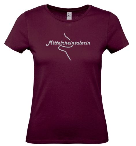T-Shirt - Singel Jersey  Damen mit Druck "Mittelrheintalerin"