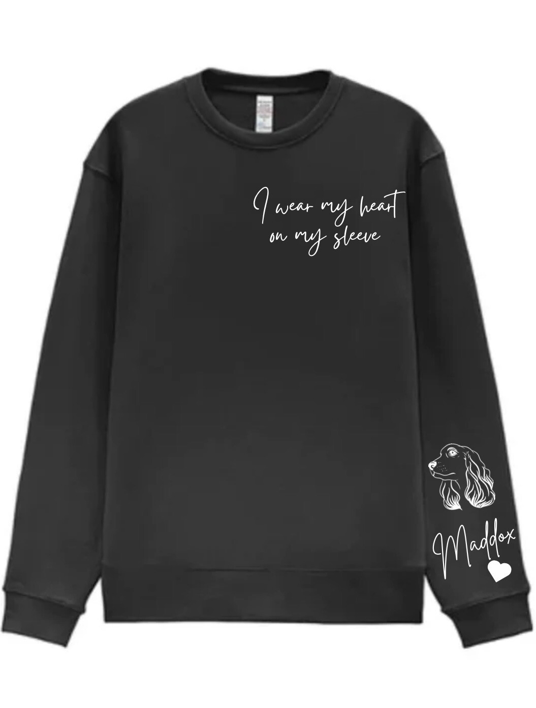 Heart on sale my sleeve jumper