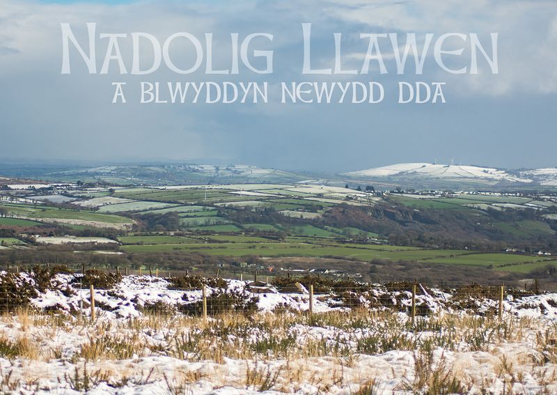Mynydd Preseli Nadolig Llawen/Winter Cards - View Towards Brecon