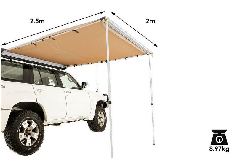 WALLABY 200: Auvent sur pieds  200X250+ KIT FIXATIONS