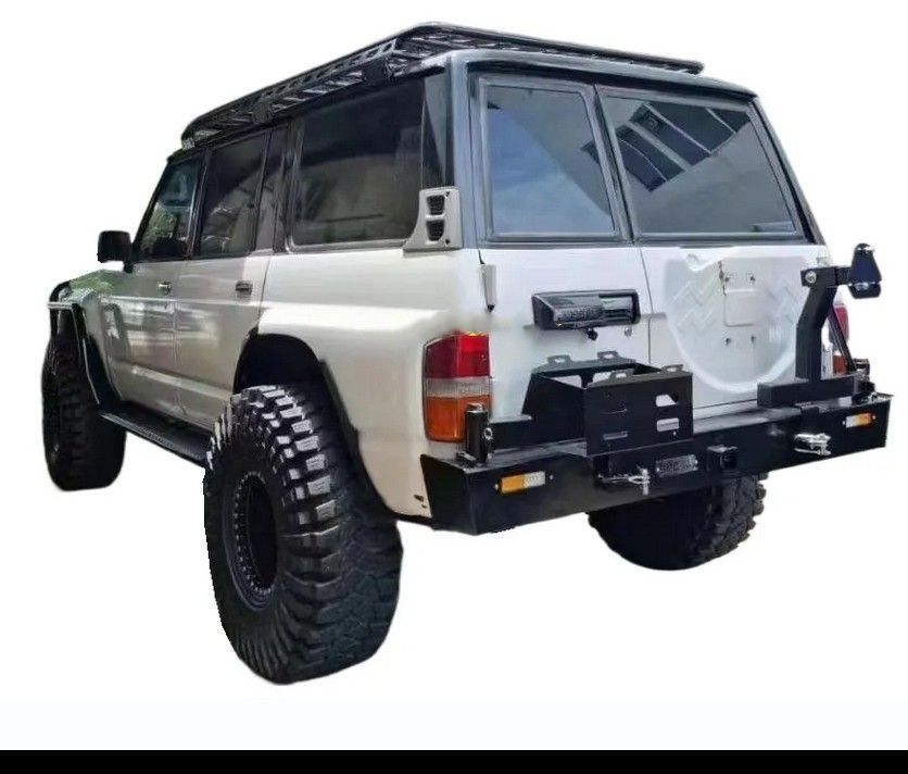 PARE CHOC AR NISSAN PATROL Y60 + PORTE ROUE & PORTE JERRYCAN