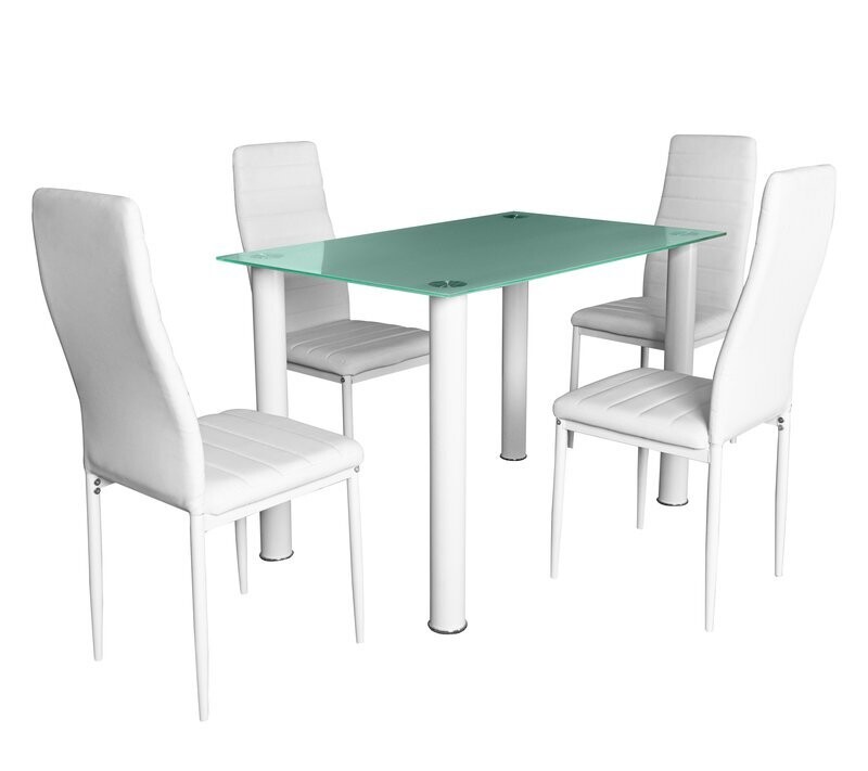 Mesa de comedor con 4 sillas blanco mesa de cocina comedor mesa de cristal mesa 