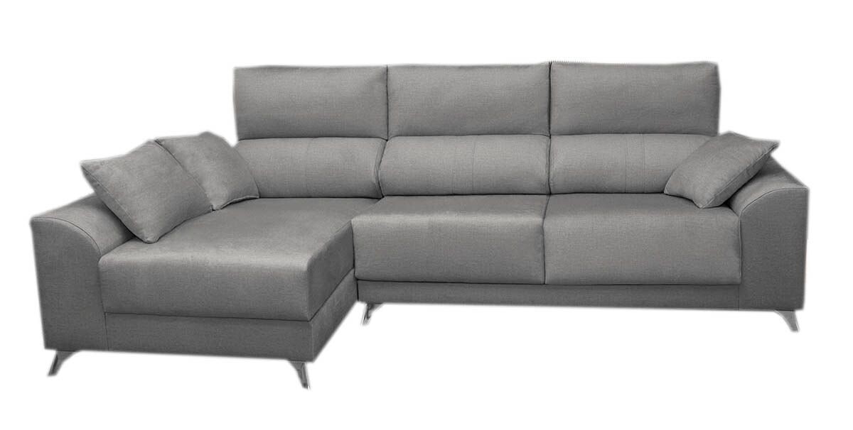 Sofa Chaise Longue Sara 280x160cm. Reclinable, con Asientos Extraibles