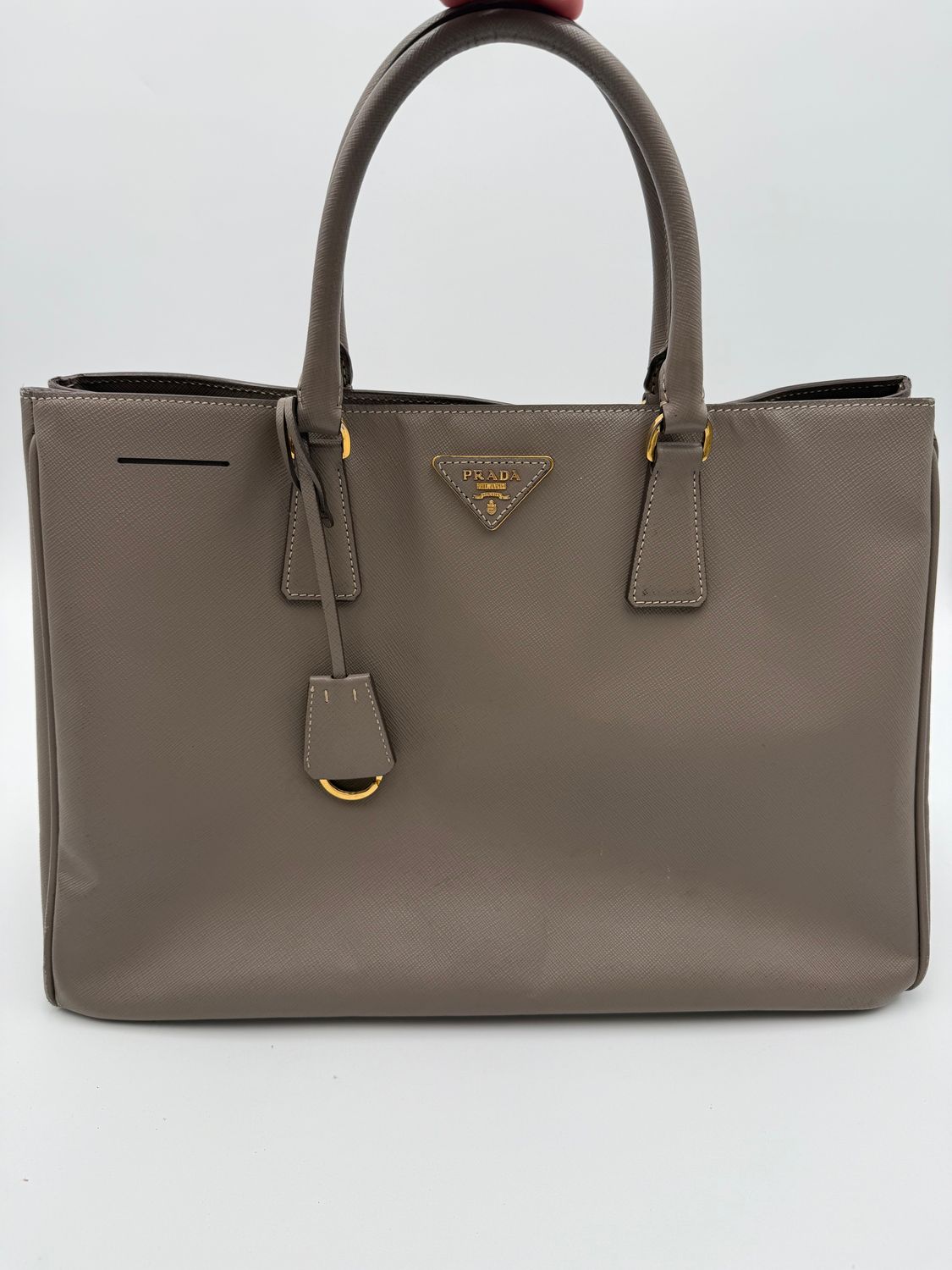 Saffiano Lux Top Handle Galleria Large Handbag