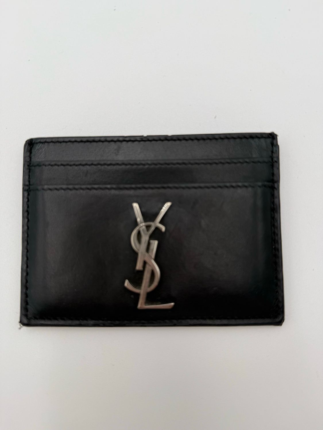 Yves saint laurent Card Holder calfskin cassandre