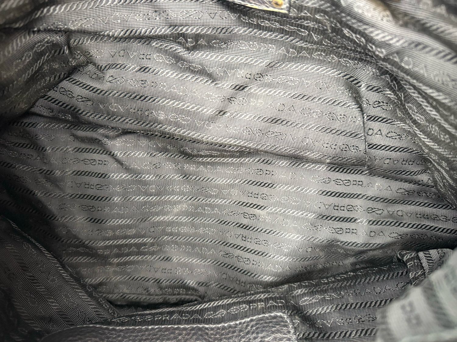 Prada Vitello Daino Hobo Side Zippers