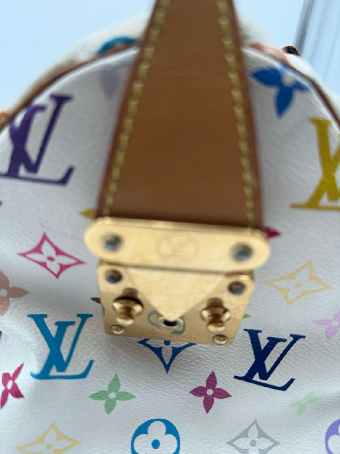Monogram Speedy 30 Takashi Murakami Blanc