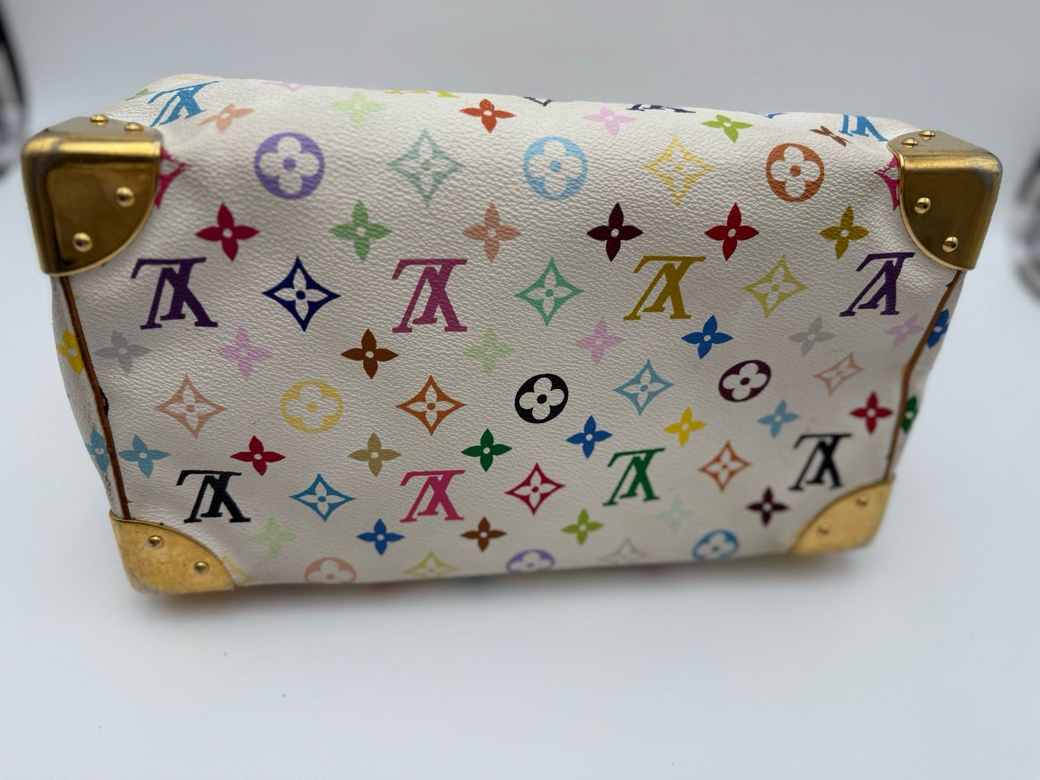 Monogram Speedy 30 Takashi Murakami Blanc