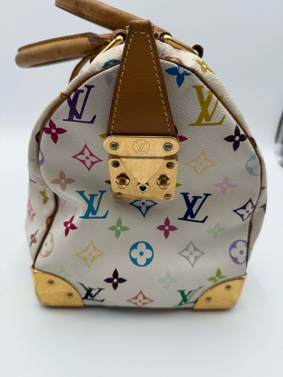 Monogram Speedy 30 Takashi Murakami Blanc