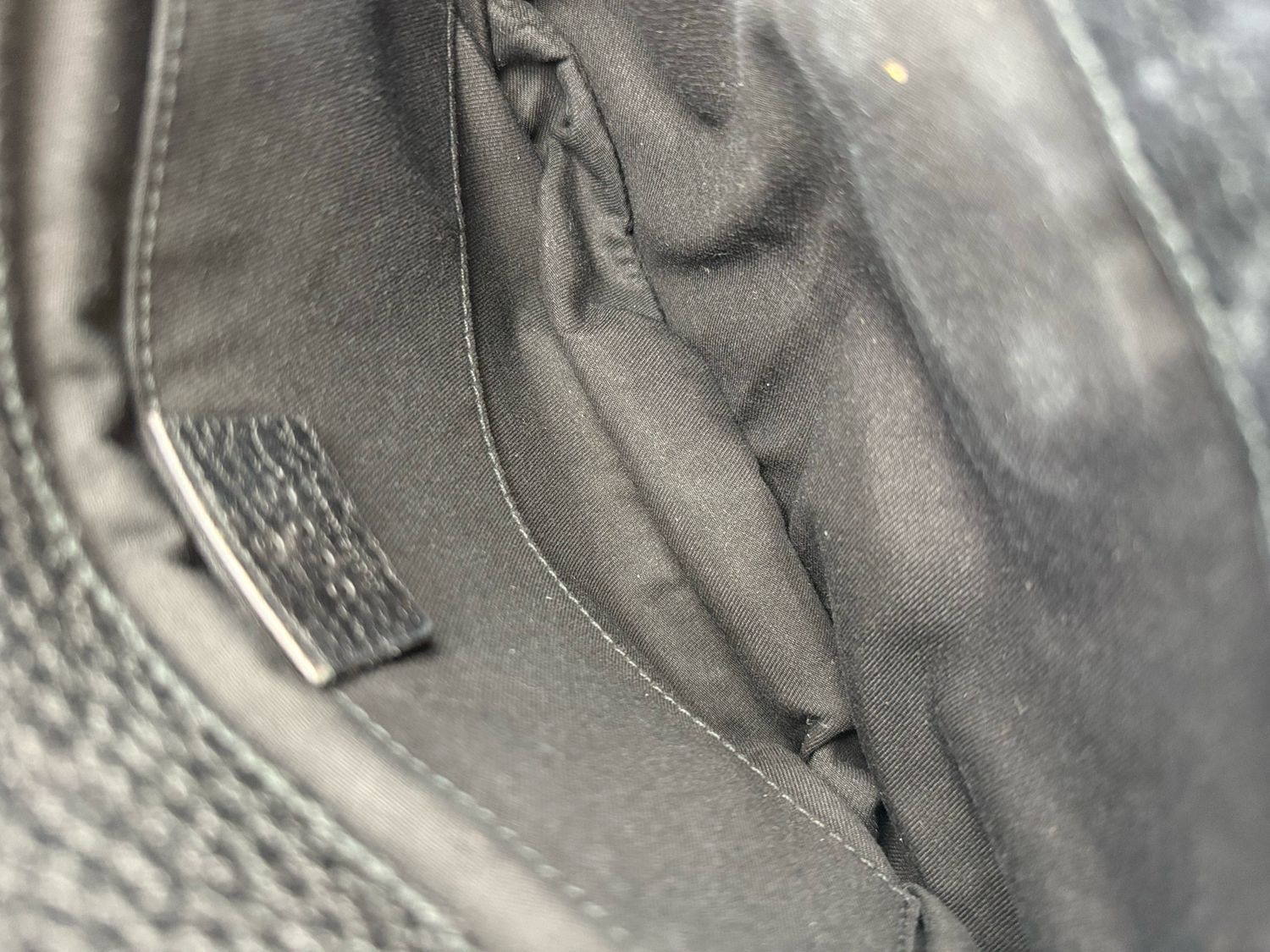 Gucci Pebbled Leather Bamboo Chain Strap Hobo Black