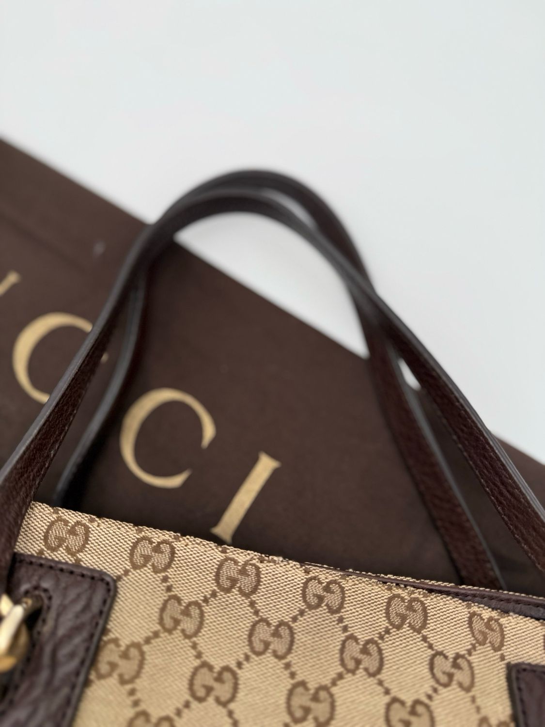 Gucci Monogram Canvas Charm Tote