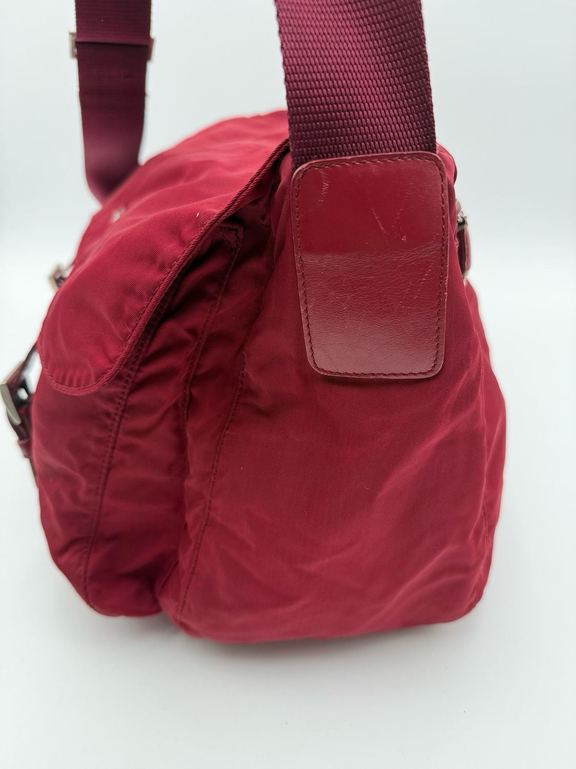 Prada Nylon Tessuto Saffiano Crossbody Messenger Bag