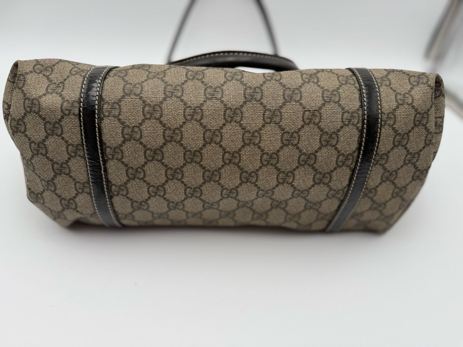Gucci Supreme Joy Tote Medium Shoulder Bag Dark Brown