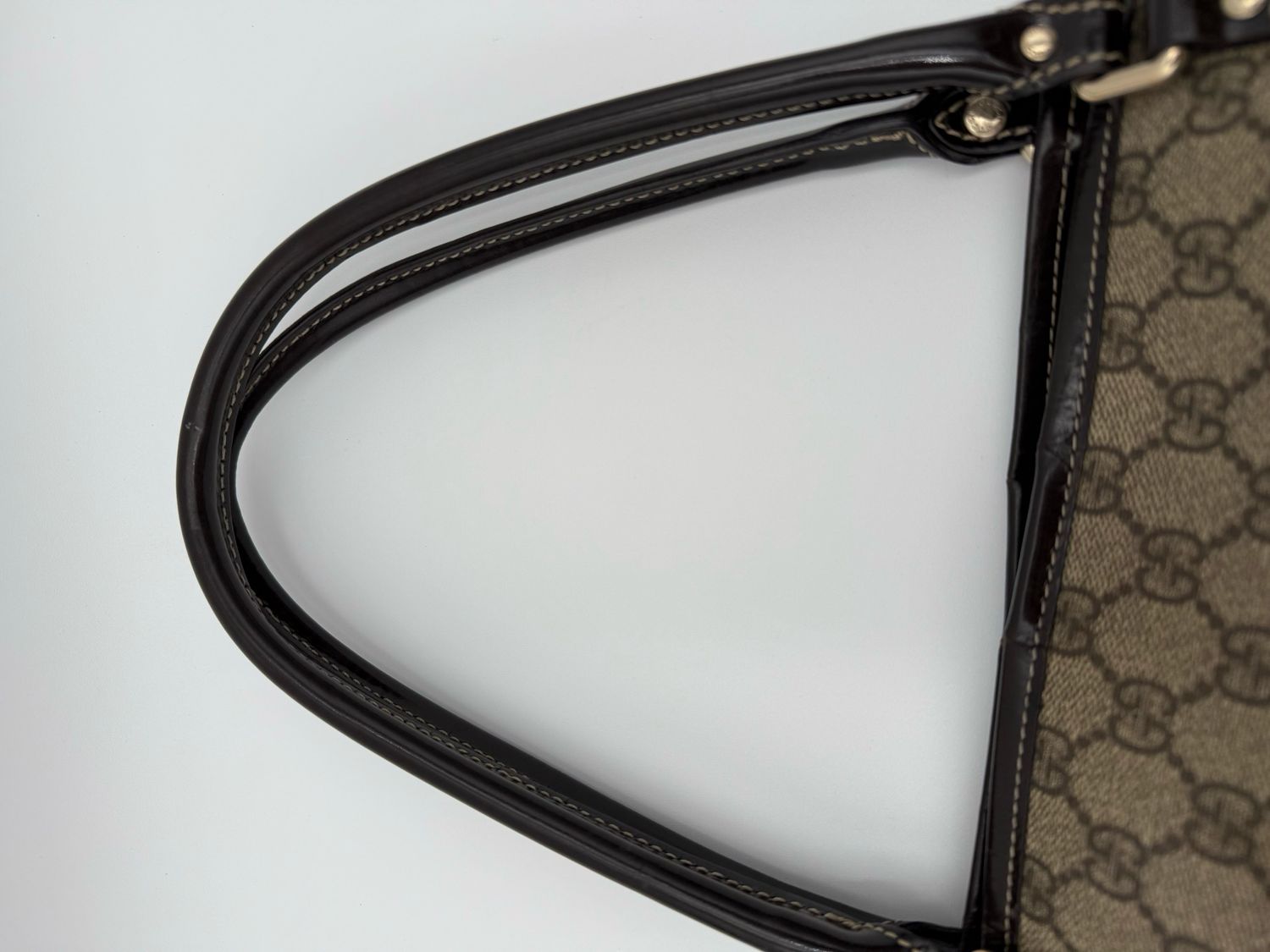 Gucci Supreme Joy Tote Medium Shoulder Bag Dark Brown