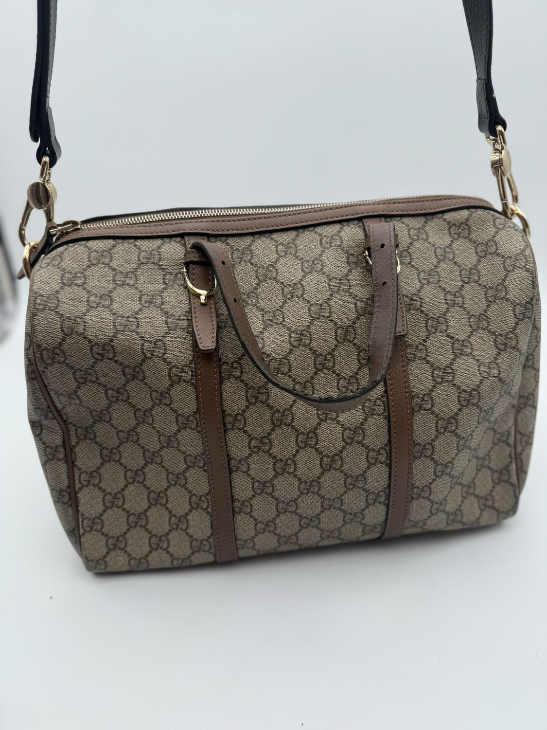 Gucci Supreme Boston Bowler Nice Crossbody Messenger Tote