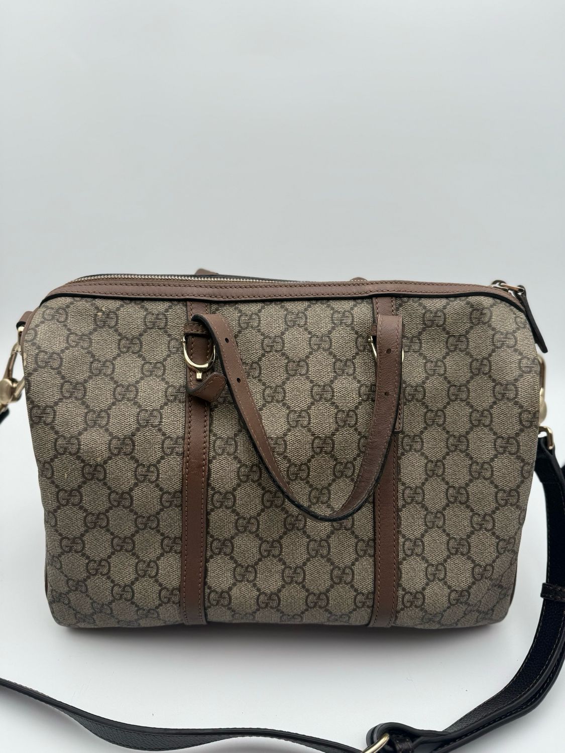 Gucci Supreme Boston Bowler Nice Crossbody Messenger Tote