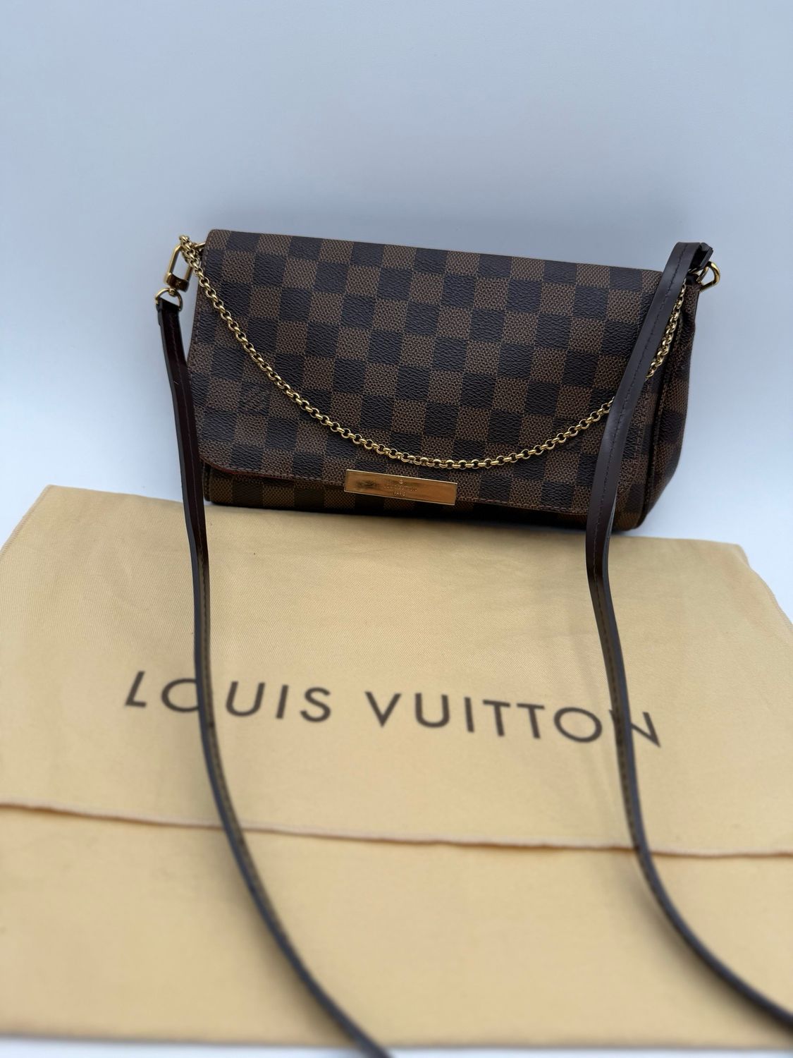 Louis Vuitton Damier Ebene Favorite Mm Flap