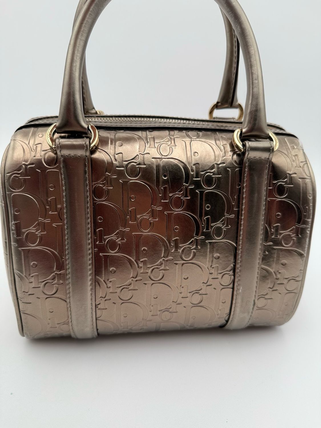 Christian Dior Oblique Monogram Bowler Boston Tote