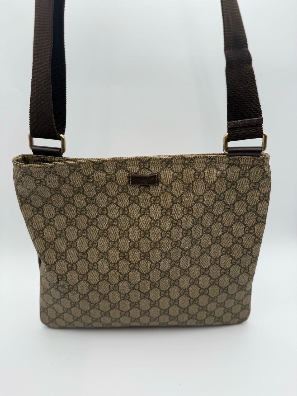 Gucci Supreme Flat Messenger Large Crossbody Zipper Unisex