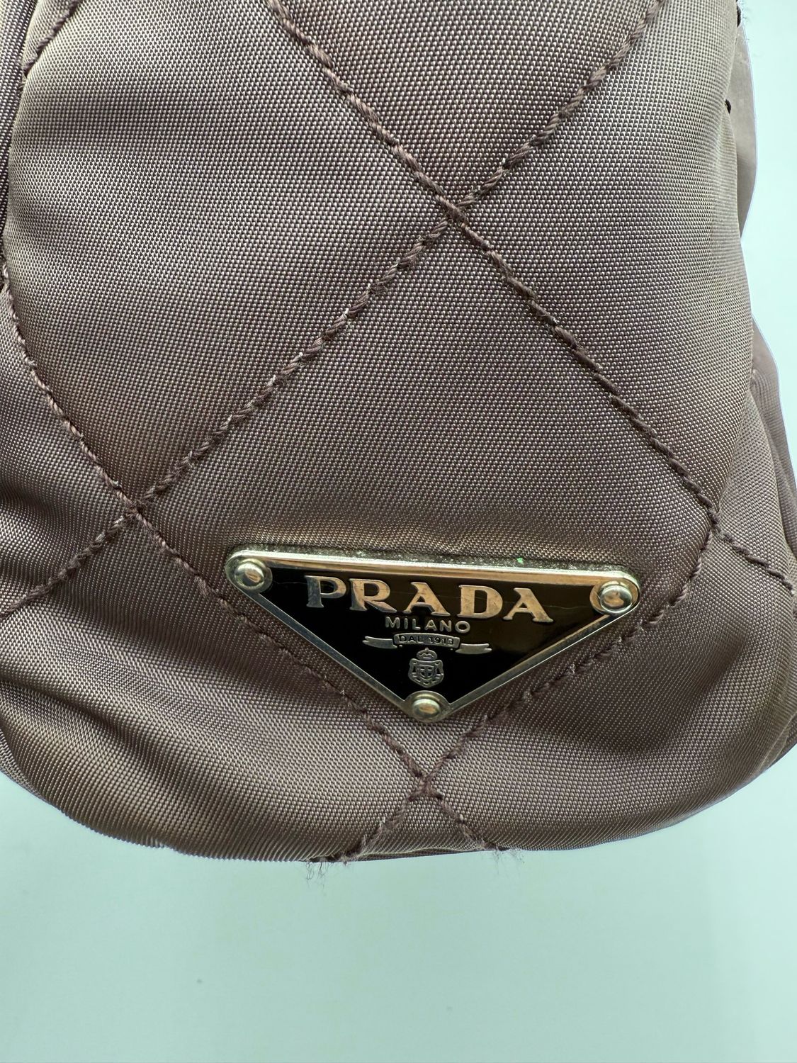 Prada Nylon Tessuto Chain Zipper Tote