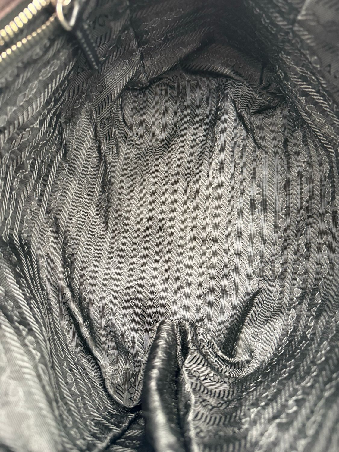 Prada Nylon Tessuto Chain Zipper Tote